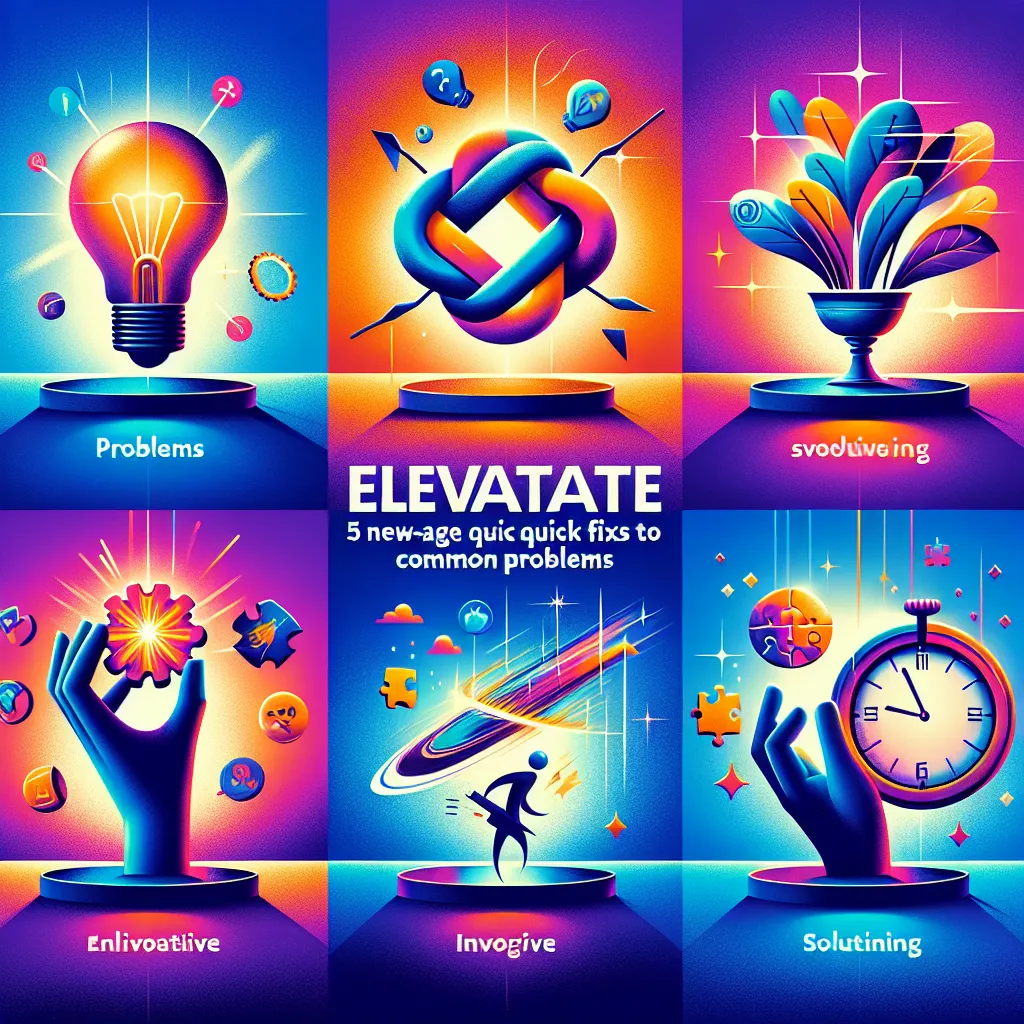 Elevate Your Everyday: 5 New-Age Quick Fixes to Common Problems