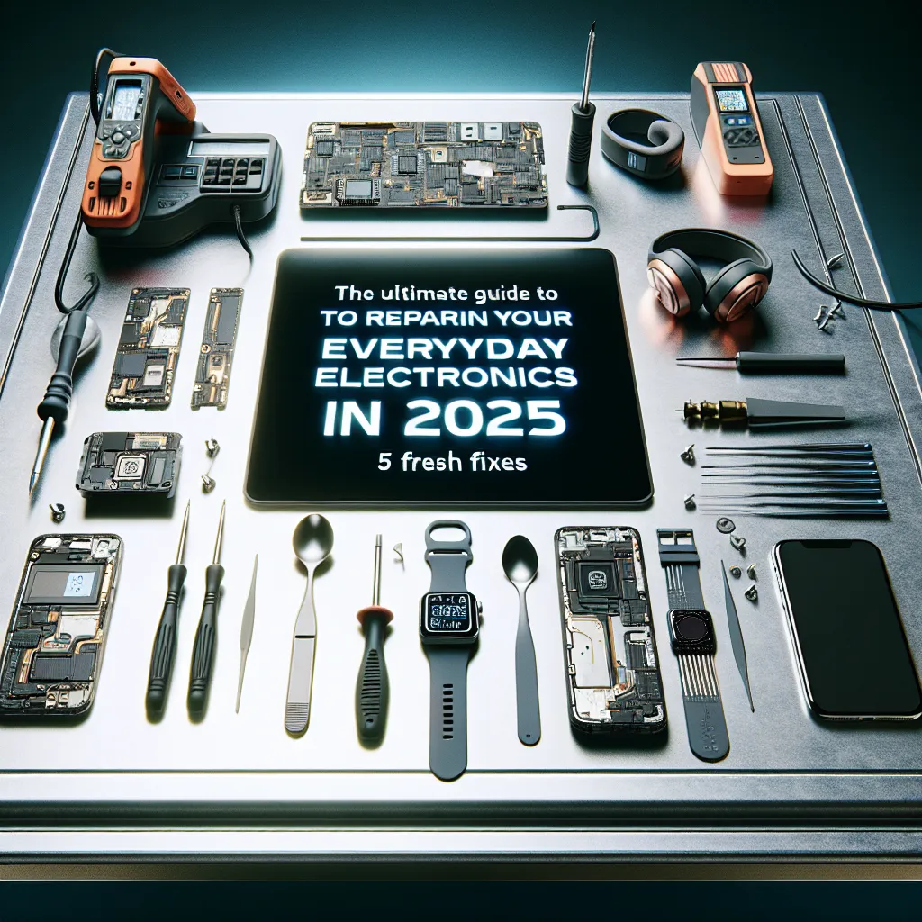 The Ultimate Guide to Repairing Your Everyday Electronics in 2025: 5 Fresh Fixes