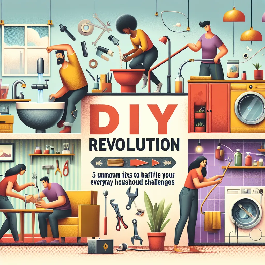 DIY Revolution: 5 Uncommon Fixes to Baffle Your Everyday Household Challenges