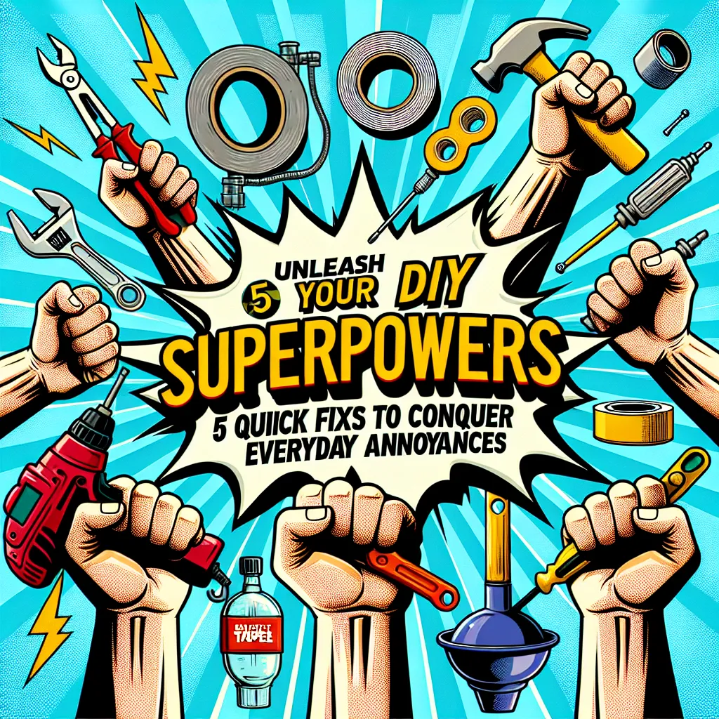 Unleash Your DIY Superpowers: 5 Quick Fixes to Conquer Everyday Annoyances