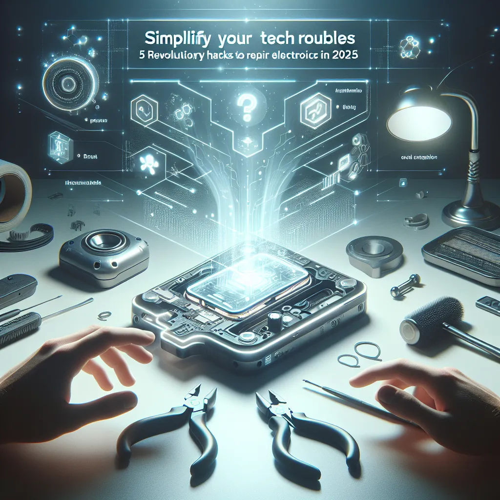 Simplify Your Tech Troubles: 5 Revolutionary Hacks to Repair Electronics in 2025