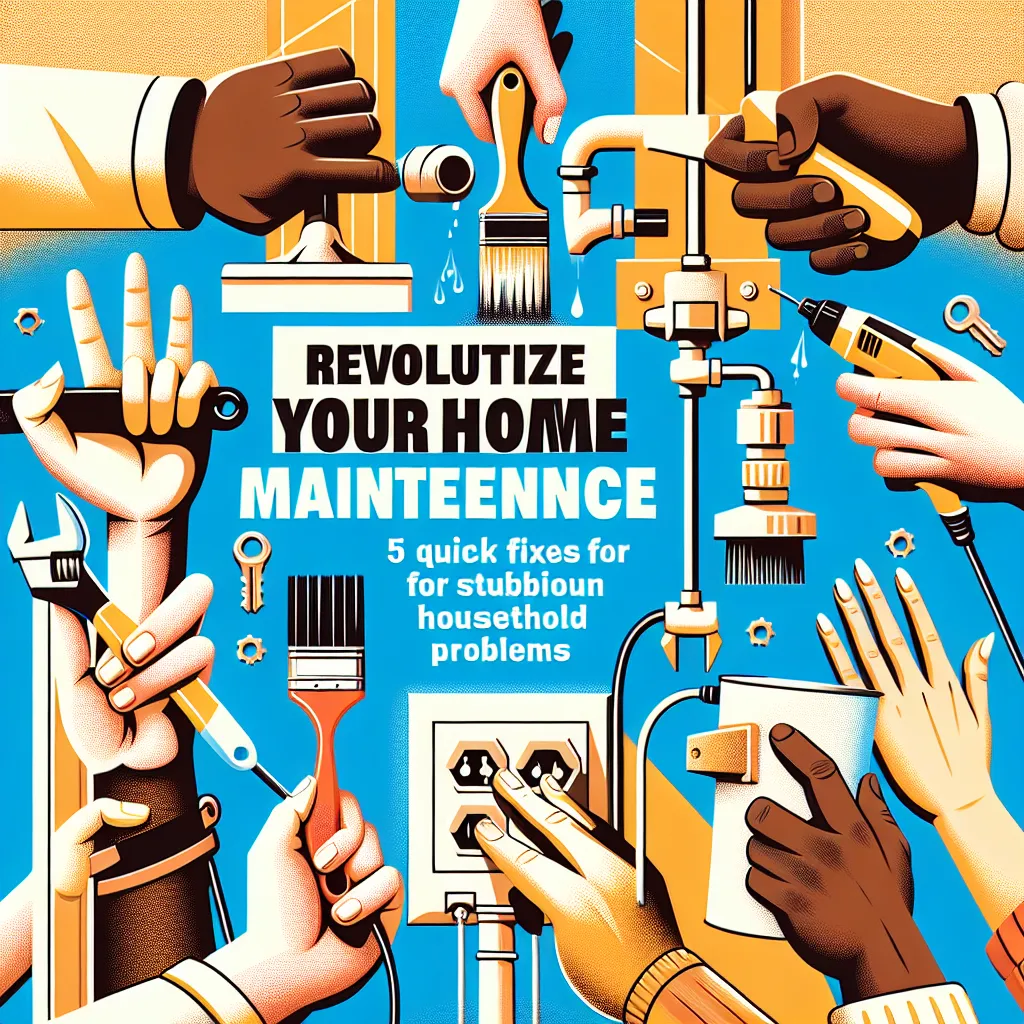 Revolutionize Your Home Maintenance: 5 DIY Quick Fixes for Stubborn Household Problems