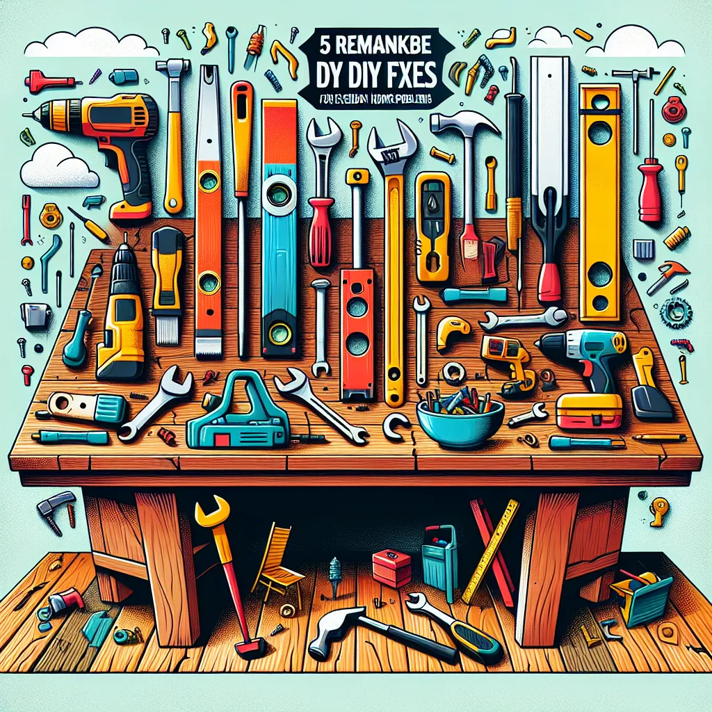 5 Remarkable DIY Fixes for Everyday Home Repair Problems