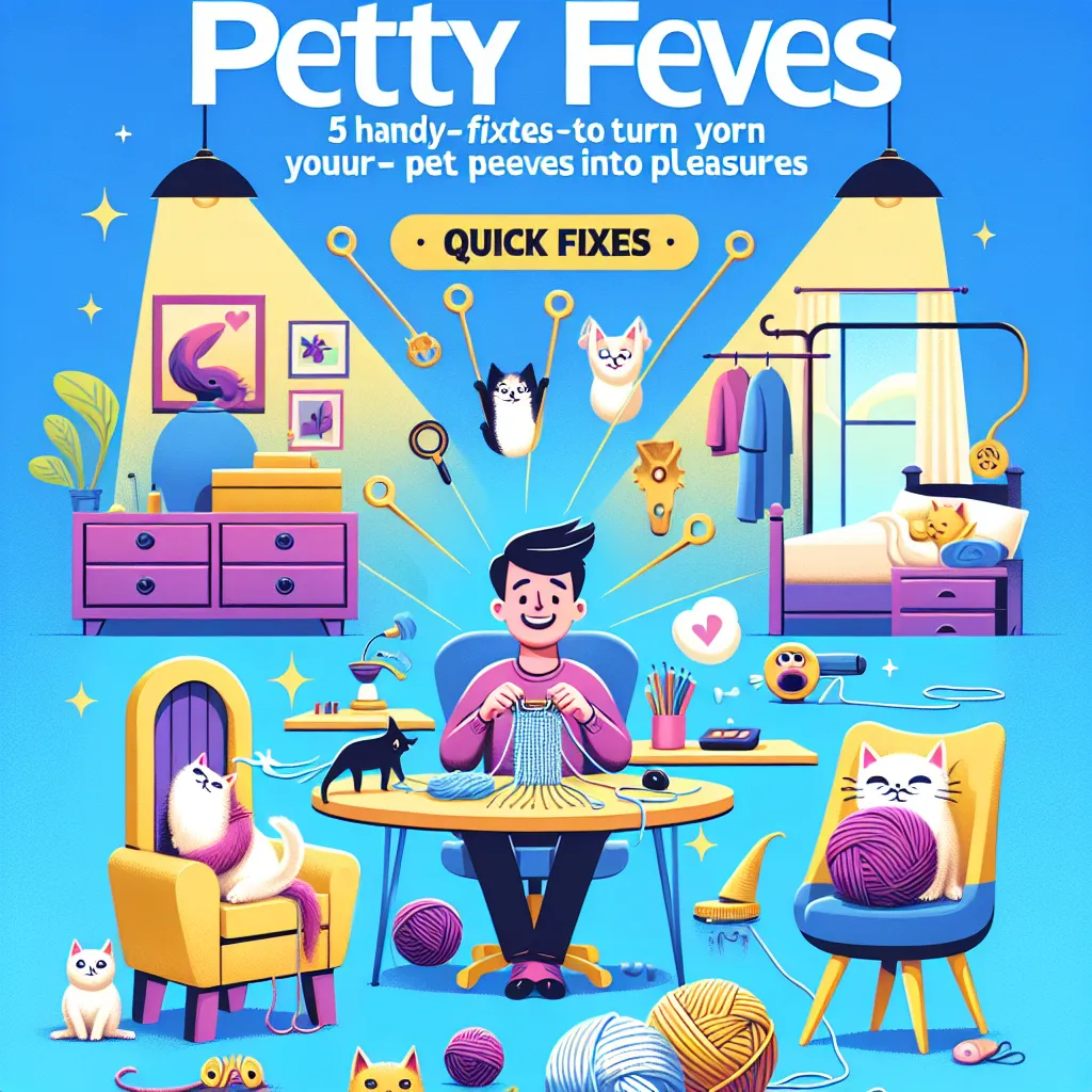 5 Handy Fixes to Turn Your Pet Peeves into Pleasures