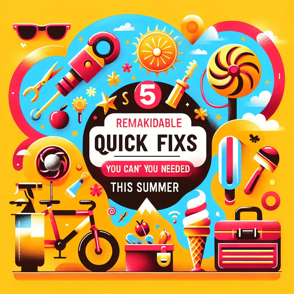 5 Remarkable Quick Fixes You Didn't Know You Needed This Summer