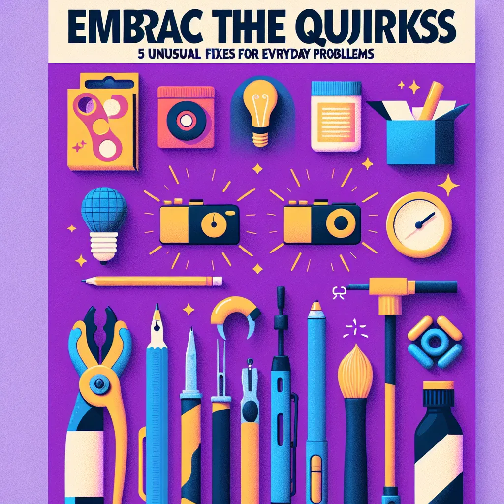 Embrace the Quirks: 5 Unusual Fixes for Everyday Problems
