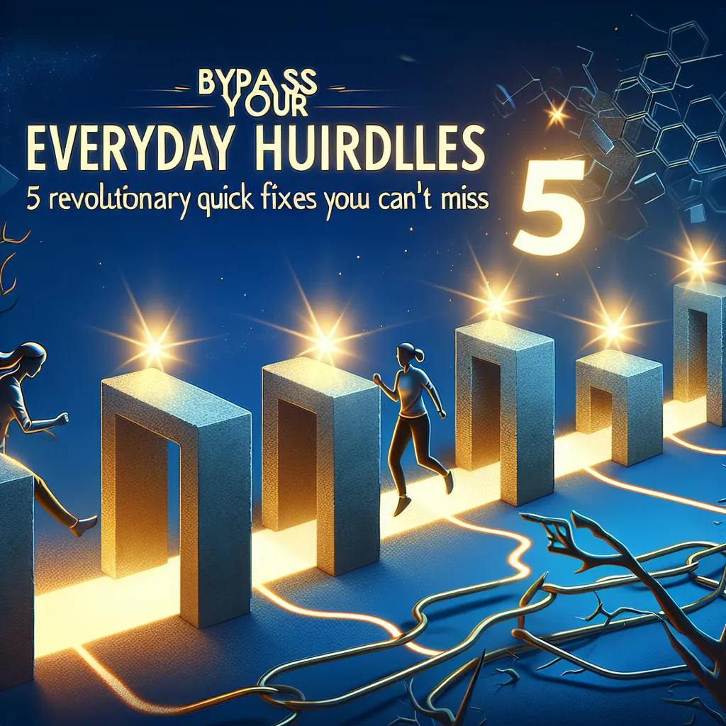 Bypass Your Everyday Hurdles: 5 Revolutionary Quick Fixes You Can't Miss