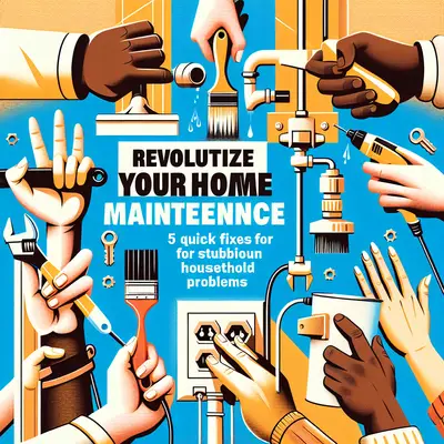 Revolutionize Your Home Maintenance: 5 DIY Quick Fixes for Stubborn Household Problems